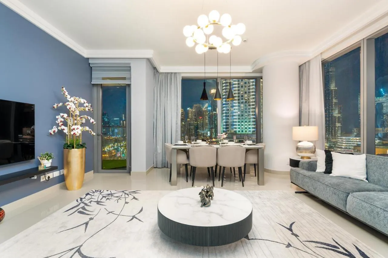 Апартаменты Boulevard Point 2Br Luxury, Full View Of Burj, Connected To Dubai Mall